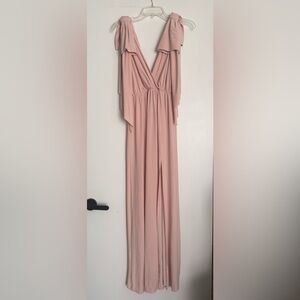 ASOS Blush Pink Dress with Bow Detail